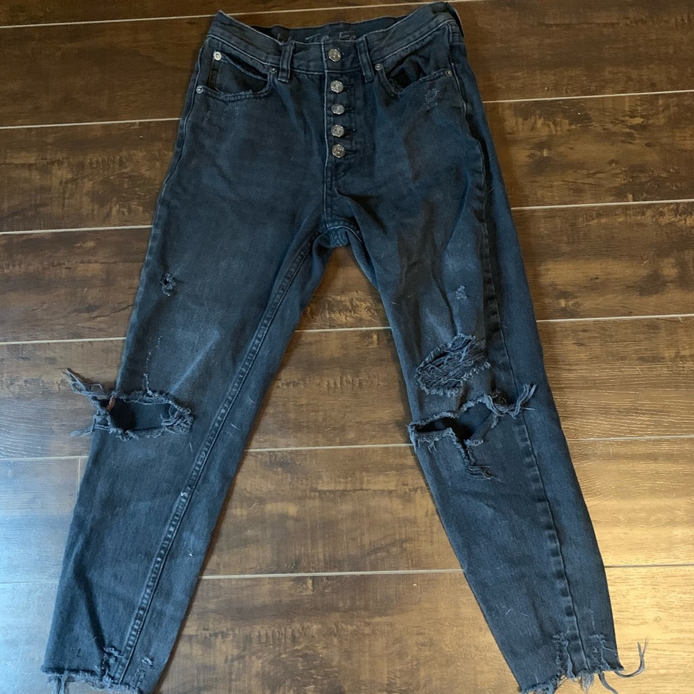 We The Free Distressed High Waisted Jeans